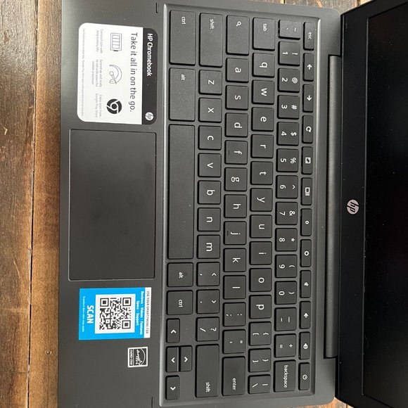 HP - 11.6" Chromebook - MediaTek MT8183 - 4GB Memory - 32GB eMMC - Ash Gray - Picture 3 of 11